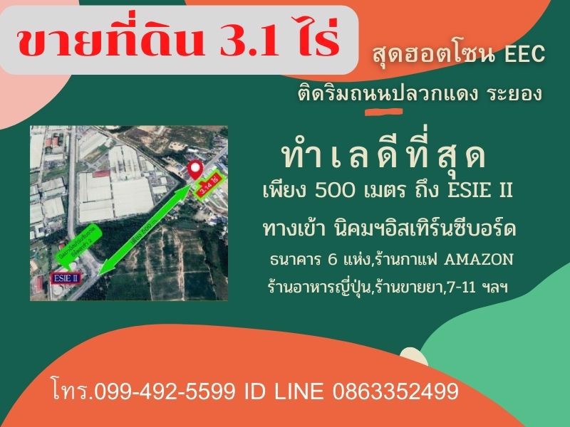 ขายที่ดิน​-31​-ไร่​-สุดฮอตโซน​-eec​🚩
