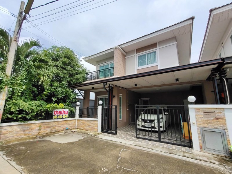 ขายบ้านแฝด-2-ชั้น-หมู่บ้านคุณาสิริ-2-บางบัวทอง-หลังมุม