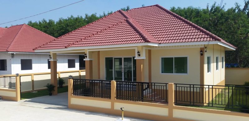 ขายบ้านเดี่ยว-สร้างใหม่-จองเพียง-50000-บาทเท่านั้น-อยู่ติดโรงเรียนบ้านคลองสำโรง-บ้านแพ้ว-จังหวัดสมุ