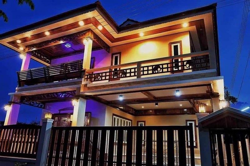 ขายบ้านเดี่ยว-2-ชั้น-ไทยประยุกต์-บิ้วอินไม้สัก-ทำเลดี-ติดถนน-ใกล้โรงเรียนวิเศษสมุทคุณ-ตลาดกระทุ่มแบน