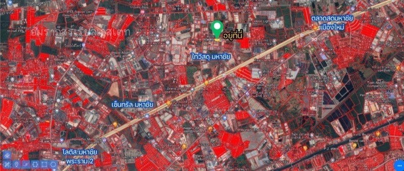 ขายที่ดินเปล่าถมแล้วหลังไทวัสดุมหาชัย