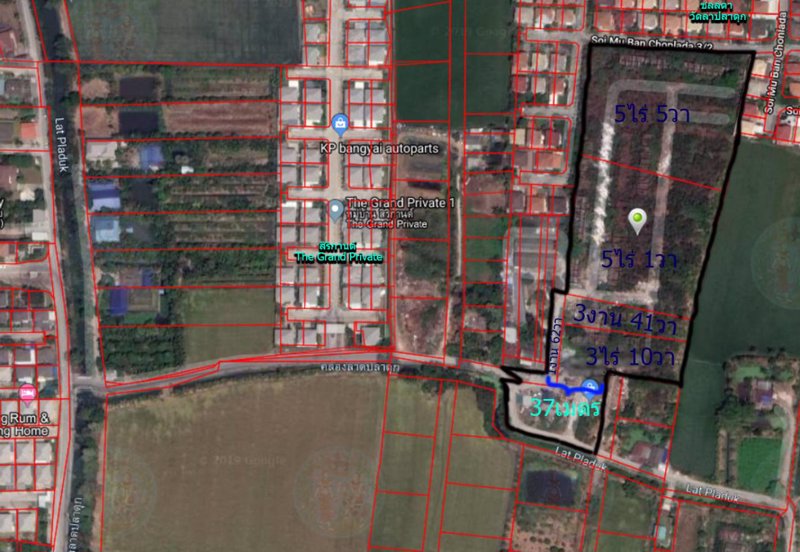 ขายที่ดิน-14-1-19-ไร่-ซวัดลาดปลาดุก-ตบางรักพัฒนา-อบางบัวทอง-นนทบุรี