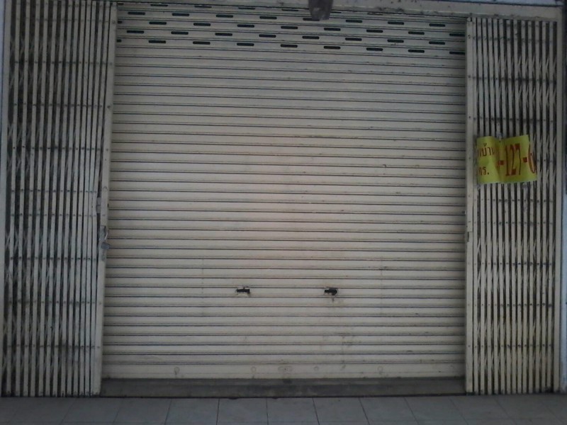 ให้เช่าตึกแถว-โครงการบ้านเลขที่5-สมุทรสาคร-ทำเลการค้า-ด้านหน้าหมู่บ้าน