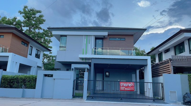 ให้เช่าบ้านเดี่ยวสไตท์โมเดิร์น 3ห้องนอน 3 ห้องน้ำ