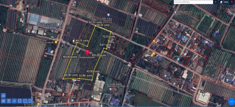 ขายที่เปล่าติดถนนดอนไก่ดีที่เปล่ากระทุ่มแบน-สมุทรสาคร