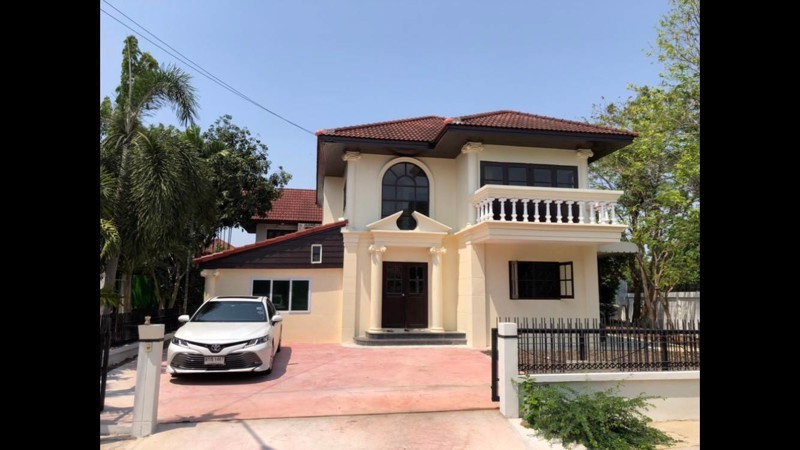 ขายบ้านเดี่ยว-ขนาด-100-ตารางวา-4-ห้องนอน-4-ห้องน้ำ-วัสดุแข็งแรงมาตรฐาน-หมู่บ้านปัญญาเลคโฮม-นิมิตรใหม