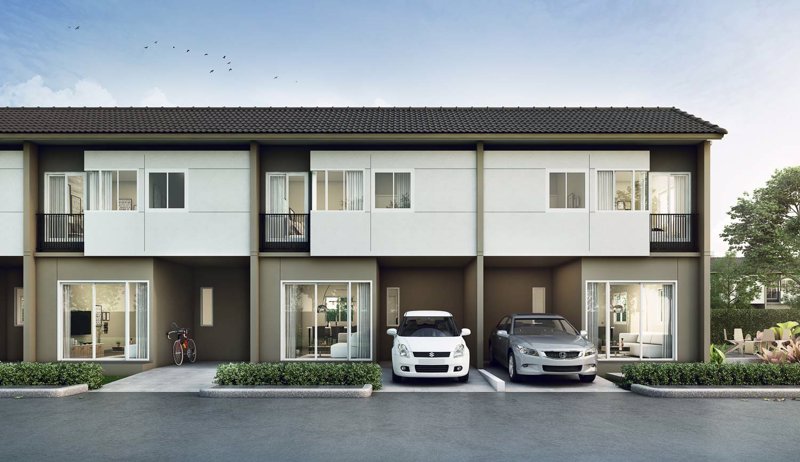 ทาวน์โฮมพร้อมอยู่-หลังเซ็นทรัลมหาชัย-บ้านพฤกษา-เศรษฐกิจ-พระราม2