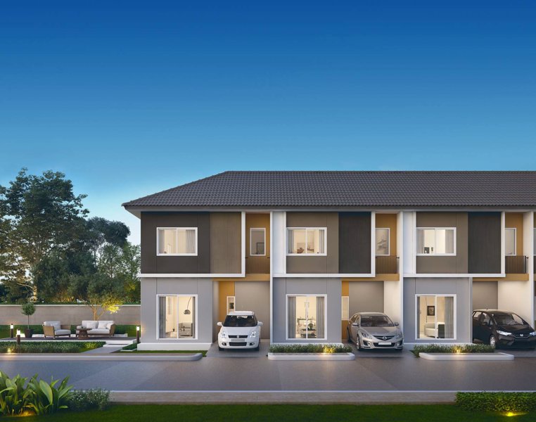 ทาวน์โฮมพร้อมอยู่-โซนหน้าโครงการ-บ้านพฤกษา-พระราม2-พันท้ายนรสิงห์-