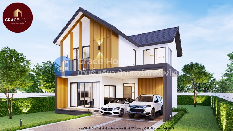 บ้าน 2 ชั้น Minimal-Nordic Style @หนองจ๊อม-สันทราย