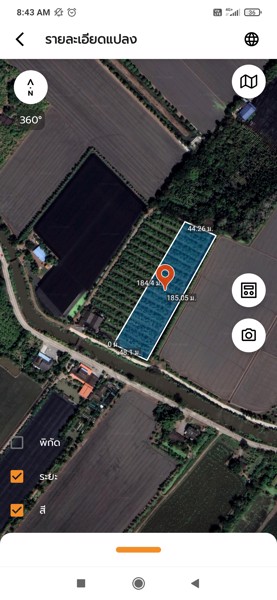 แบ่งขายที่ดิน-5-ไร่-ไทรน้อย-นนทบุรี-ติดคลอง-ติดถนน