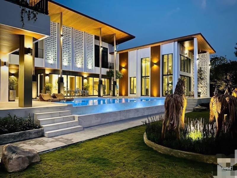 พูลวิลล่าหรูวิวภูเขาและทุ่งนาแบบพาโนราม่า-อำเภอแม่ริม-จังหวัดเชียงใหม่