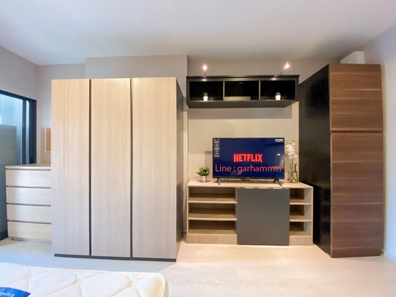 ให้เช่า-ไอดีโอ-สุขุมวิท-115-studio-ชั้น-20-เฟอร์ikea-คชไฟฟ้าจัดเต็ม-วิวสระว่ายน้ำ