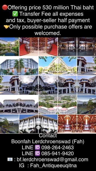 Selling Korat hotel's next to high speed train station