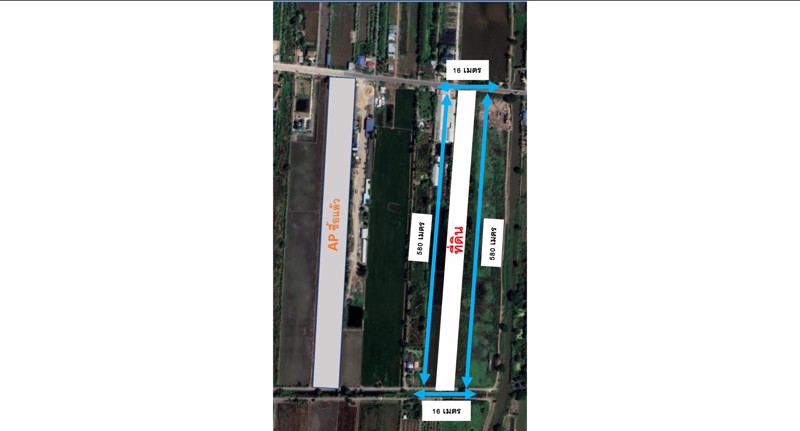 ขายที่ดิน-เนื้อที่-5-3-1-ไร่-ติดถนนบ้านกล้วย-ไทรน้อย-กมที่9