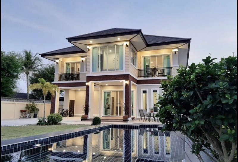 ขายบ้านพักตากอากาศหัวหิน-วิวสวยทุกมุม-มีสระว่ายน้ำบ่อเกลือ-หินเหล็กไฟ-ใกล้สวนน้ำแบล็คเมาเท่นท์