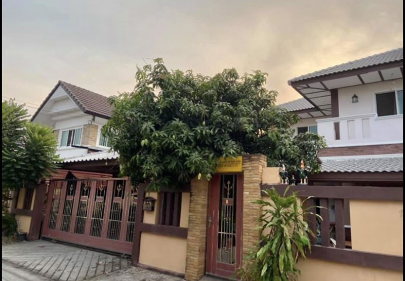 ขายบ้านเดี่ยว-ตบางแม่นาง-อบางใหญ่-จนนทบุรี-หน้าบ้านหันทิศตะวันออก-พื้นที่กว้างขวาง