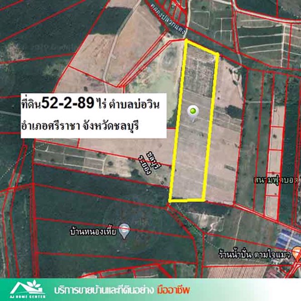 ขายที่ดินพร้อมสวนสับปะรดพันธุ์ศรีราชา-52-2-89ไร่-ใกล้นิคมบ่อวิน-เหมาะลงทุน-ราคาคุยกันได้ค่ะ