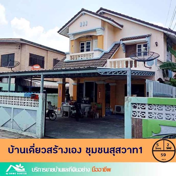 ขายด่วนถูกที่สุด-33-ลบบ้านเดี่ยวสร้างเอง59ตรว-ชุมชนสุสวาส1-ถนนรังสิต-นครนายก-เจ้าของร้อนเงิน