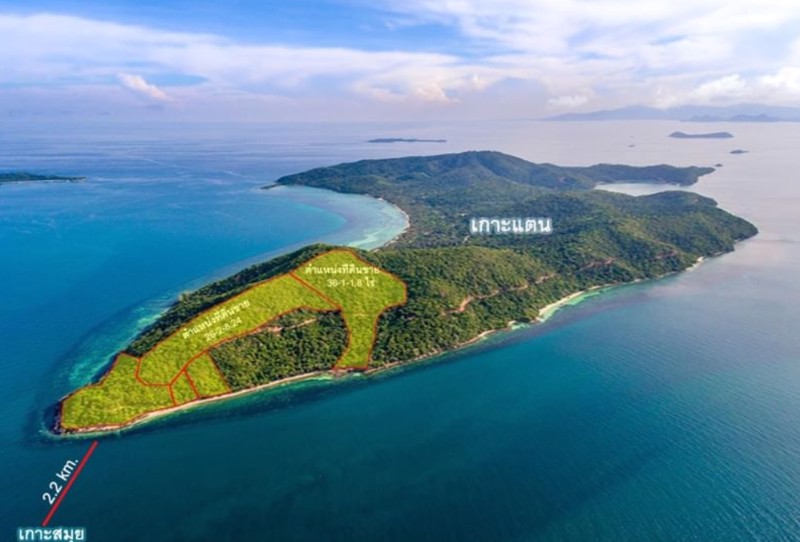 ขายที่ดิน-บนเกาะแตน-ใกล้เกาะสมุย-