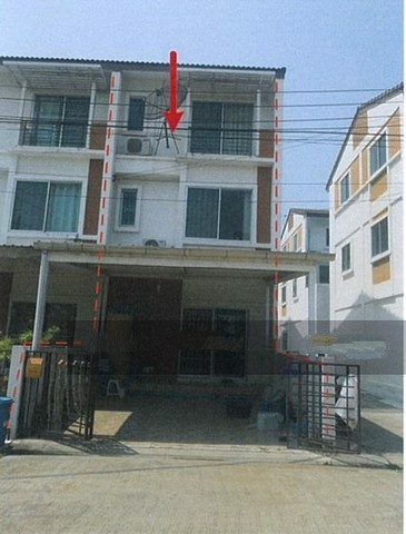 ขายทาวน์เฮ้าส์-3-ชั้น-เนื้อที่-20-ตรวโครงการประชาสุข-เลค-มอลล์-พระราม-2