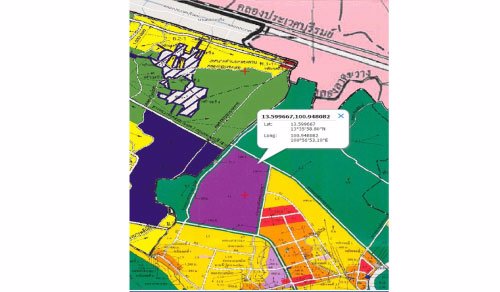 ที่ดินสร้างโรงงาน-พื้นที่สีม่วง-165-ไร่-ติดถนนพิมพาวาส-ย่านบางนา