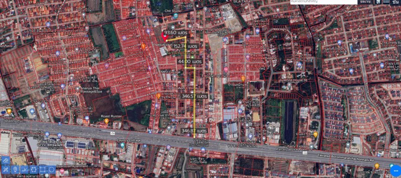 ขายที่เปล่าติดถนนสาธารณะในซอยบรมราชชนนี-68