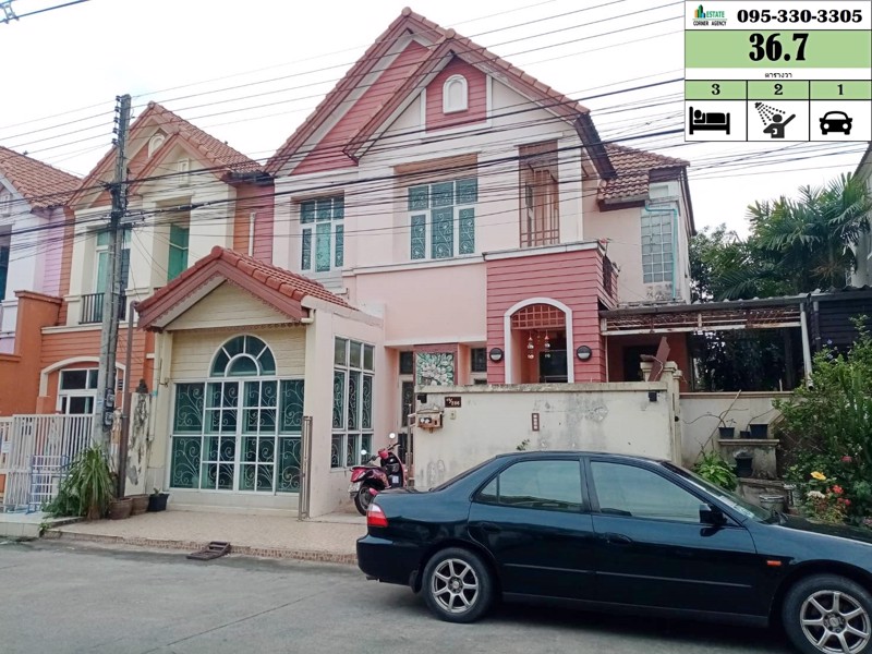 ทาวน์เฮาส์-2-ชั้น-หลังริม-367-ตรว-มบ-วรารักษ์-ใกล้ตลาด-ac-คลอง-4-ลำลูกกา