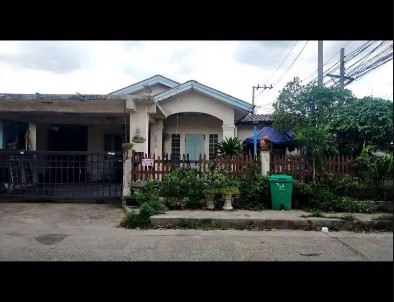 บ้านเดี่ยวชั้นเดียว-เคหะธานี-50-ตารางวา-หลังมุม-ติดถนนเมนในหมู่บ้าน