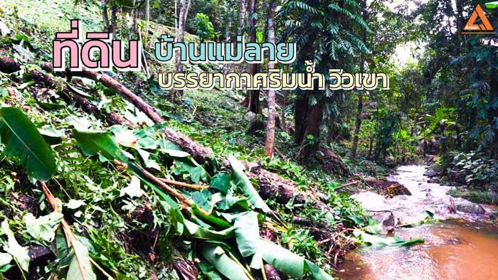 ขายที่ดิน-โซนแหล่งท่องเที่ยว-ม่อนแม่ลาย-แม่กำปอง-อำเภอแม่ออน-บรรยากาศริมน้ำ-วิวเขา-สุดชิว