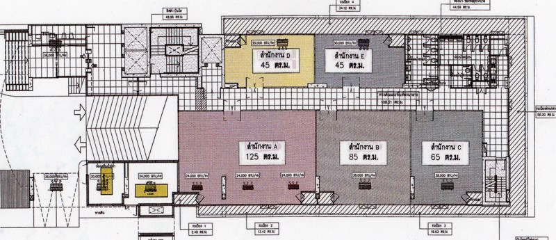 สำนักงานถนนสีลมว่างให้เช่า
