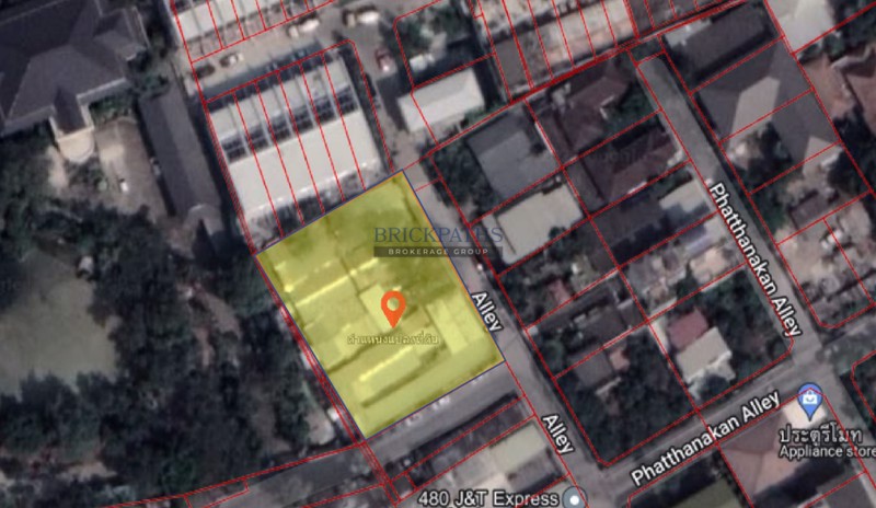 ขาย-ที่ดิน-พัฒนาการ-32-แปลงมุม-รูปทรงสี่เหลี่ยมผืนผ้า-สวยมาก