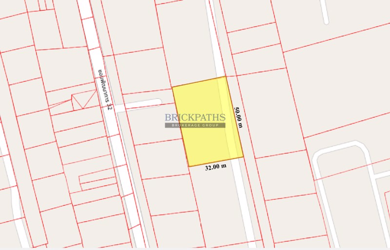 ขาย-ที่ดิน-1-ไร่-ถนนพัฒนาการ-32-34-เข้าซอยเพียง-80-เมตร