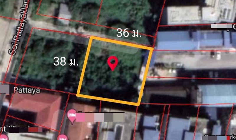 ขายที่ดินเปล่า-ทำเลดี-243-ตรว-สร้างอพาท์เมนท์ได้-ถนนพัทยากลาง-ใกล้บิ๊กซีเอ็กซ์ตร้าพัทยากลาง