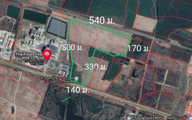 ขายที่ดินปราจีนบุรี-อำเภอกบินทร์บุรี-แปลงใหญ่-98-2-69-ไร่-ติดถนนสุวรรณศร-ใกล้แยกกบินทร์บุรี-สร้างโรง