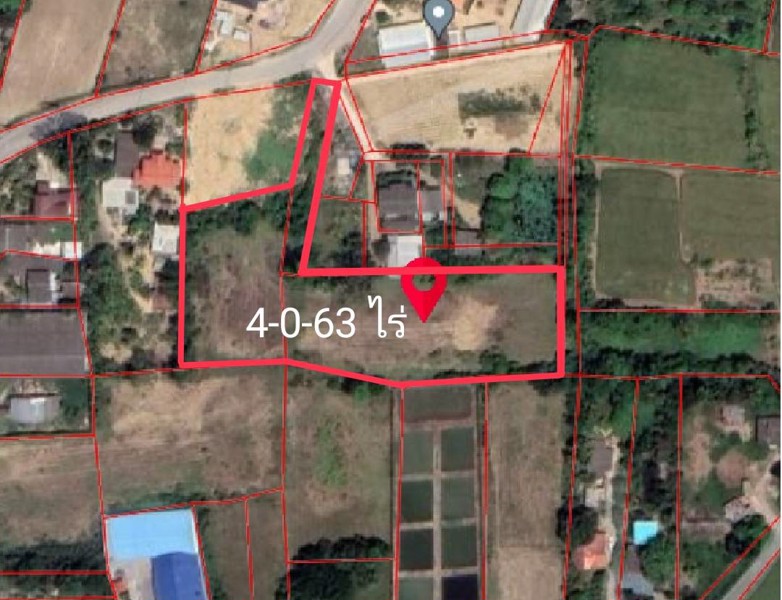 ขายที่ดินอำเภอบ้านโป่ง-ราชบุรี-เนื้อที่-4-0-62-ไร่-ใกล้เทศบาลท่าผา