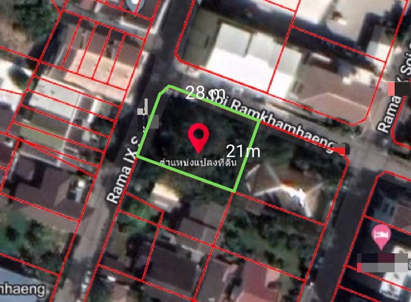 ขายที่ดินถนนรามคำแหง-148-ตรว-ติดถนน-2ด้าน-เขตบางกะปิ-ออกถนนพระราม9ได้-ใกล้ทางด่วน-ใกล้รถไฟฟ้า