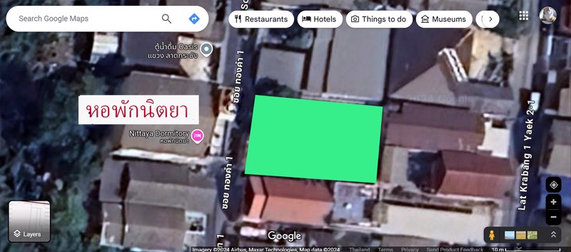 ขายที่ดิน-96-ตรว-สิ่งปลูกสร้าง-บ้าน-ชั้นเดียว-1-หลัง-ลาดกระบัง-ซอย-1