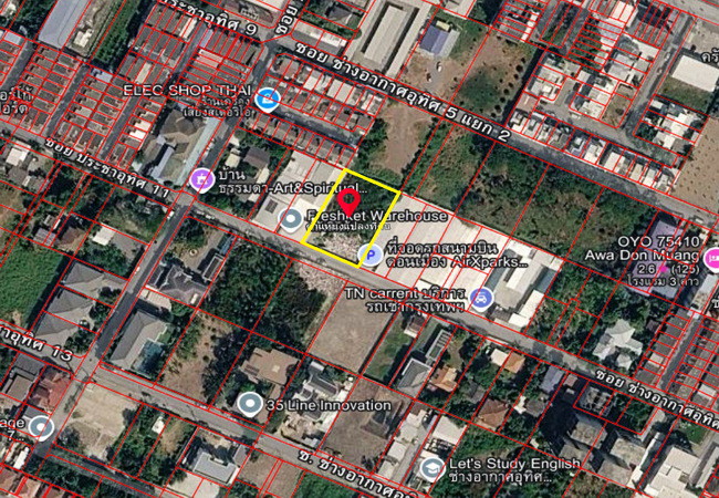 ขายที่ดิน-ซอยช่างอากาศอุทิศ-5-ถนนวิภาวดีรังสิต-เขตดอนเมือง-กรุงเทพมหานคร