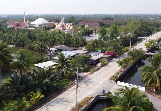 ขายที่ดิน-ตำบลหลักสาม-อำเภอบ้านแพ้ว-สมุทรสาคร-ถนนบ้านแพ้ว