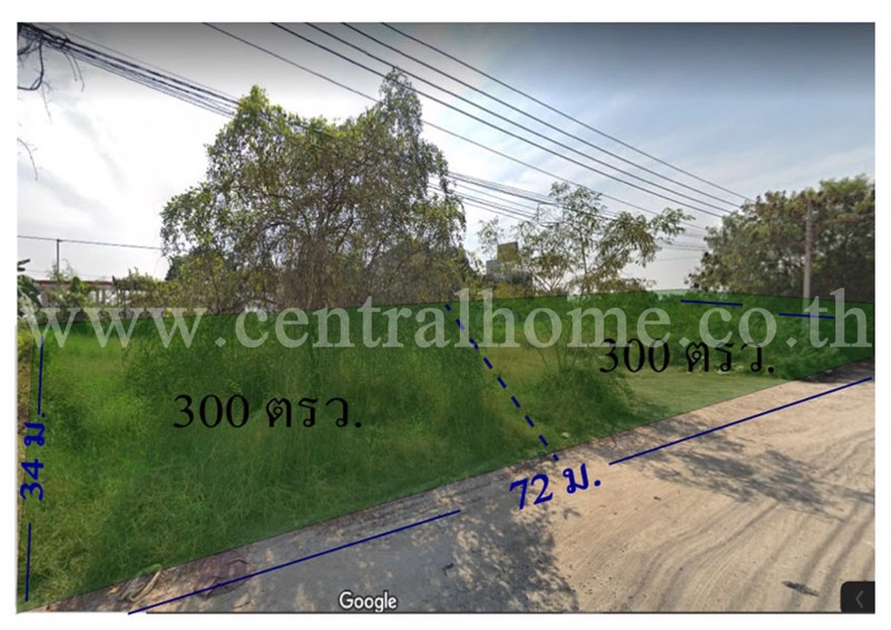 ที่ดิน-600-ตรวา-บางบัวทองใกล้ถนนกาญจนาภิเษก-คลองลำโพ-ซอยติดโชว์รูมฮีโน่