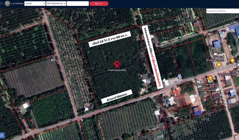 ขายที่ดินสวนมะพร้าวน้ำหอม-16ไร่-3-งาน-60-ตรว-อดำเนินสะดวก-จราชบุรี