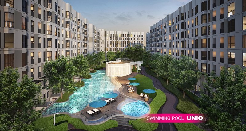 (มีผู้เช่าแล้ว) คอนโดยูนิโอ สุขุมวิท 72 (BTS แบริ่ง) ห้องสวยใหม่