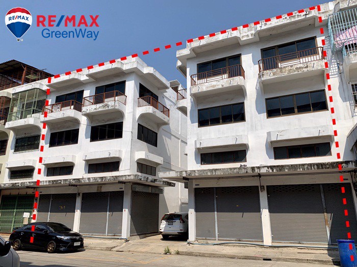 ขายอาคารพาณิชย์พระราม2-ซอยวัดพันท้ายนรสิงห์-โครงการมั่งมีศรีสุข-4-คูหา