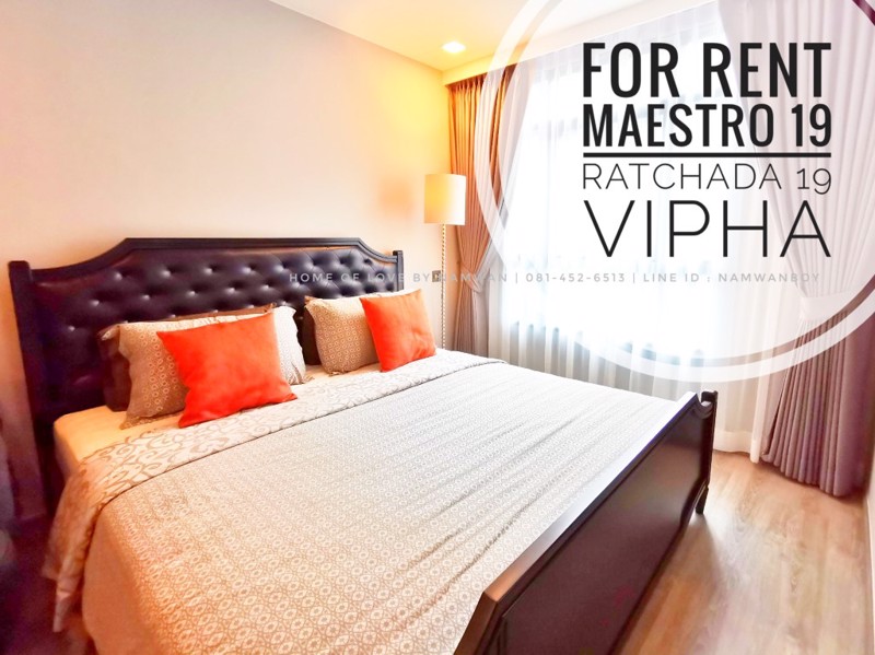 ให้เช่า-maestro19-ซอยรัชดา19-โชคชัยร่วมมิตร-ใกล้-mrt-รัชดาภิเษก-ห้องสวยวิวสระ-พร้อมอยู่