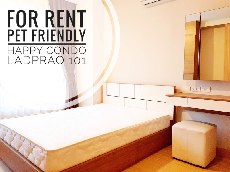 ให้เช่า-happy-condo-ลาดพร้าว-101-แบบ-1-ห้องนอน-ตึก-north-พื้นที่-37-ตรม-อนุญาตให้เลี้ยงสัตว์ได้