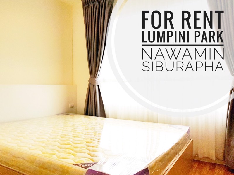 ให้เช่า-ลุมพินี-พาร์ค-นวมินทร์-ศรีบูรพา-ห้อง-225-ตรม-ตึก-d-ชั้นสูง-วิวโล่ง-เฟอร์-built-in