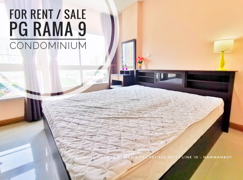ให้เช่า-ขาย-คอนโด-pg-พระราม-9-ใกล้-mrt-พระราม-9-อาคาร-b-ชั้น-11-เฟอร์ครบ-พร้อมอยู่