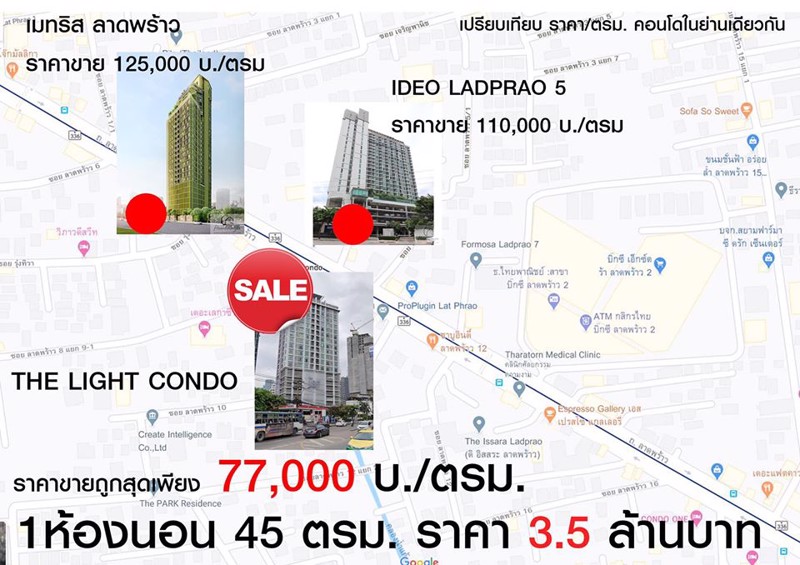 เช่า14000-ขาย-35-ล้าน-the-light-ลาดพร้าว-ติด-mrt-พหล-และ-bts-5แยกลาดพร้าว
