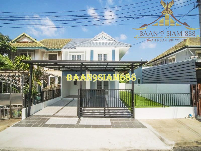 บ้านแฝด-2ชั้น-หมู่บ้าน-พฤกษา25-บางใหญ่