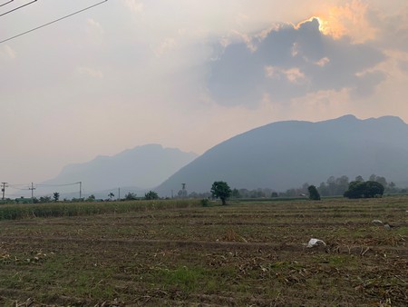 ขายที่ดินวิวขั้นเทพ-บรรยากาศสุดยอด-ด้านหน้ามองเห็นวิวดอยนางและดอยหลวงเชียงดาว